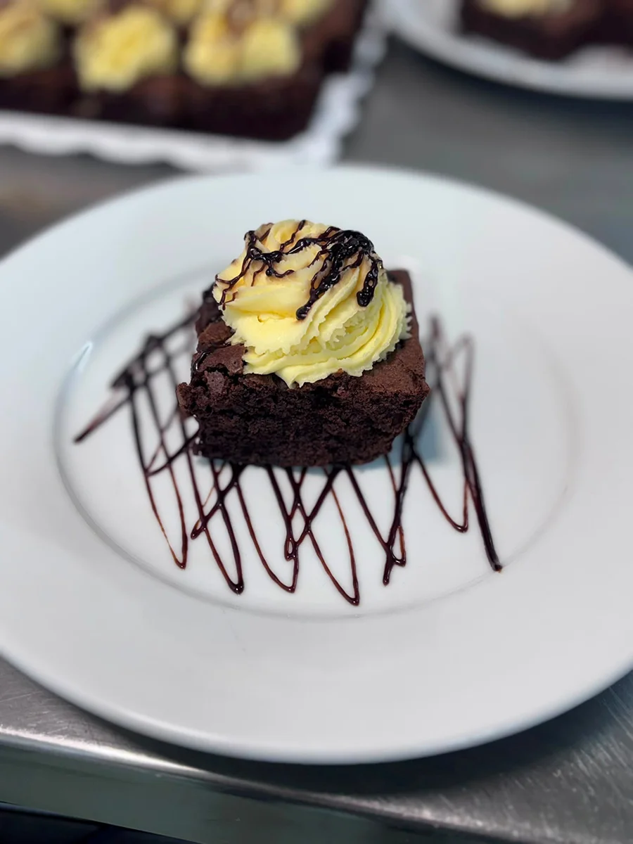 Chocolate Brownie at Broxburn Care Home