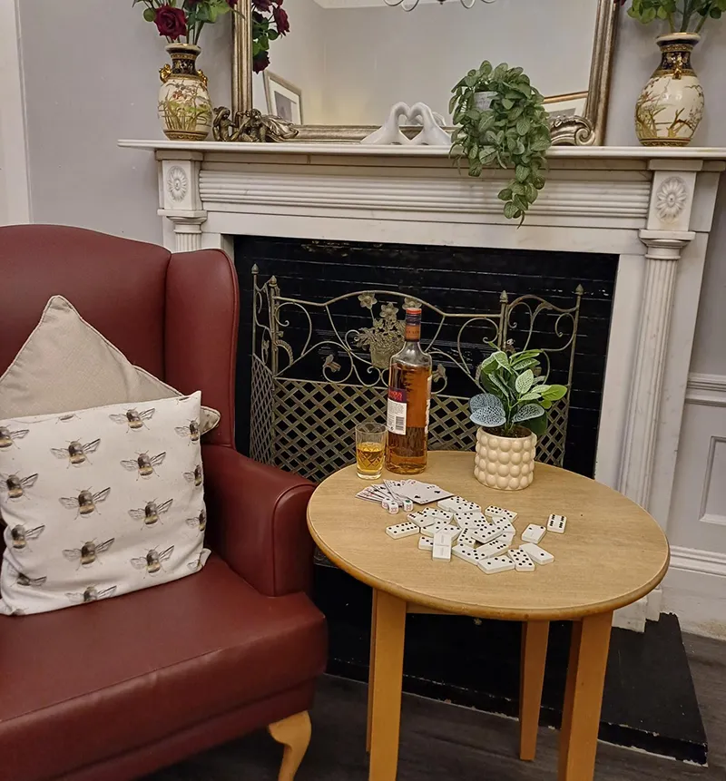 The wee dram bar at Broxburn Care Home